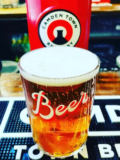 a galss of draught beer
