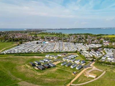 holiday park aerial view