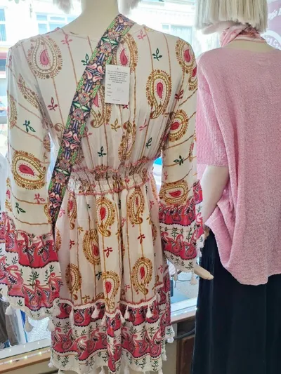 bold print dress