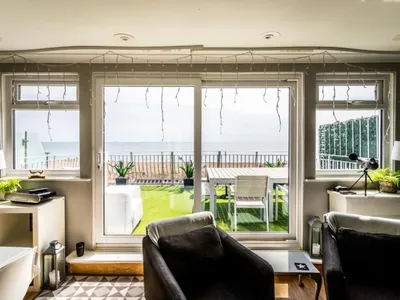 open sea view from the living room